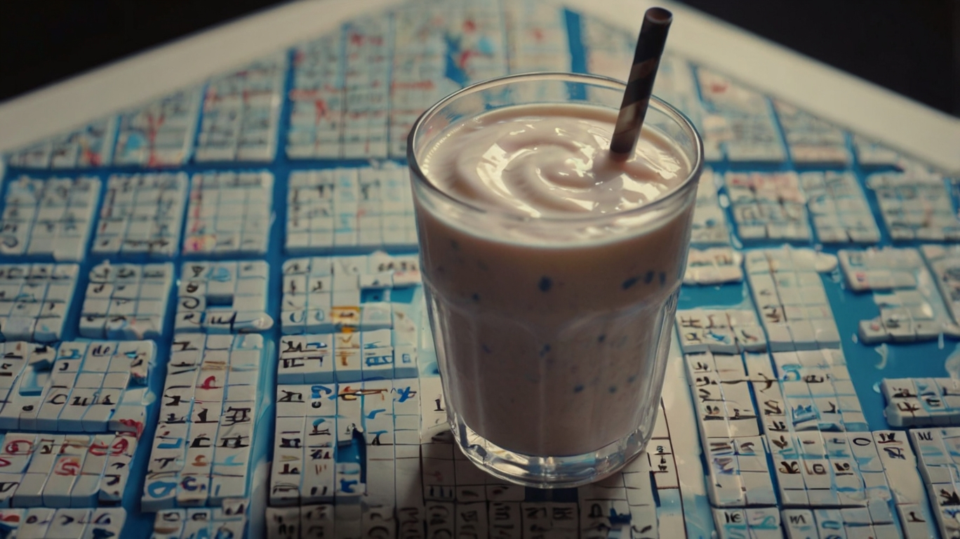 cold yogurt drink crossword
